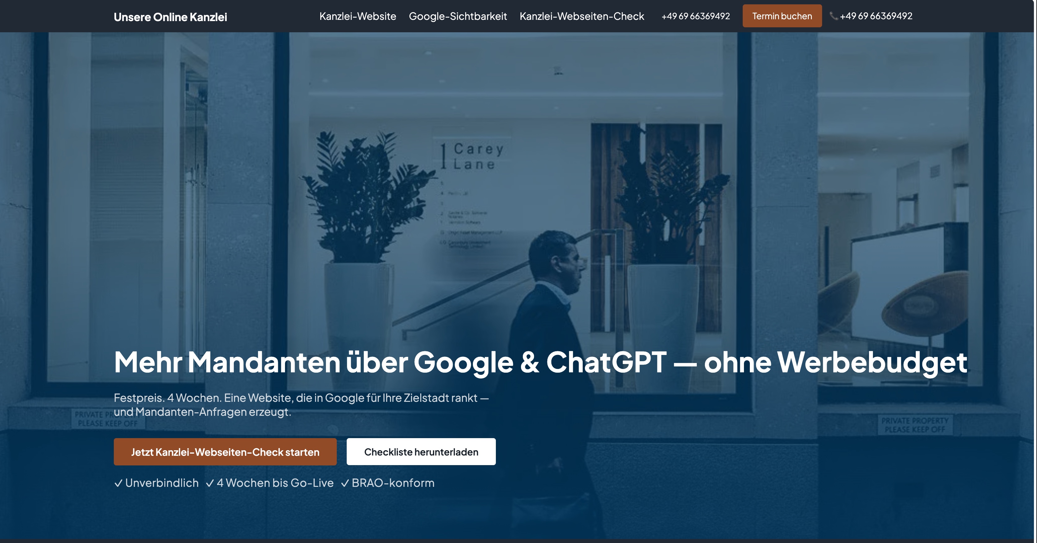 Ventas Webdesign CLG Project - Law Firm Website + Local SEO in line with the BRAO