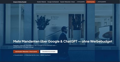 Ventas Webdesign CLG Project - Law Firm Website + Local SEO in line with the BRAO