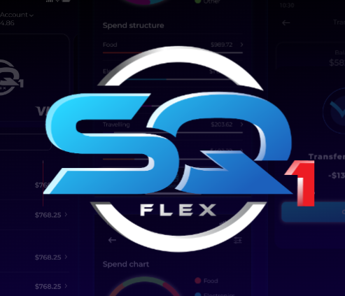 SQ1 FLEX How we helped create a mobile application for contactless payment with a band. The SQ1 FLEX mobile app makes it easy to manage all activities for a Flex Band wherever you are. Time: 1 year