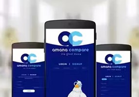 Web Design Company in Qatar - Carmatec Qatar Project - Website and mobile app for Amana Insurance Qatar