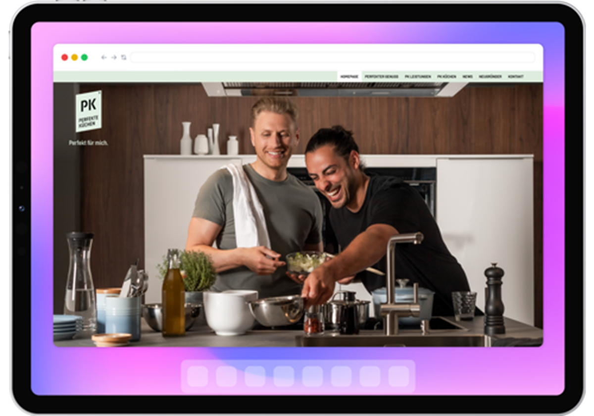 NextJS and Headless CMS based Kitchen Website - GedK Gelectra GmbH