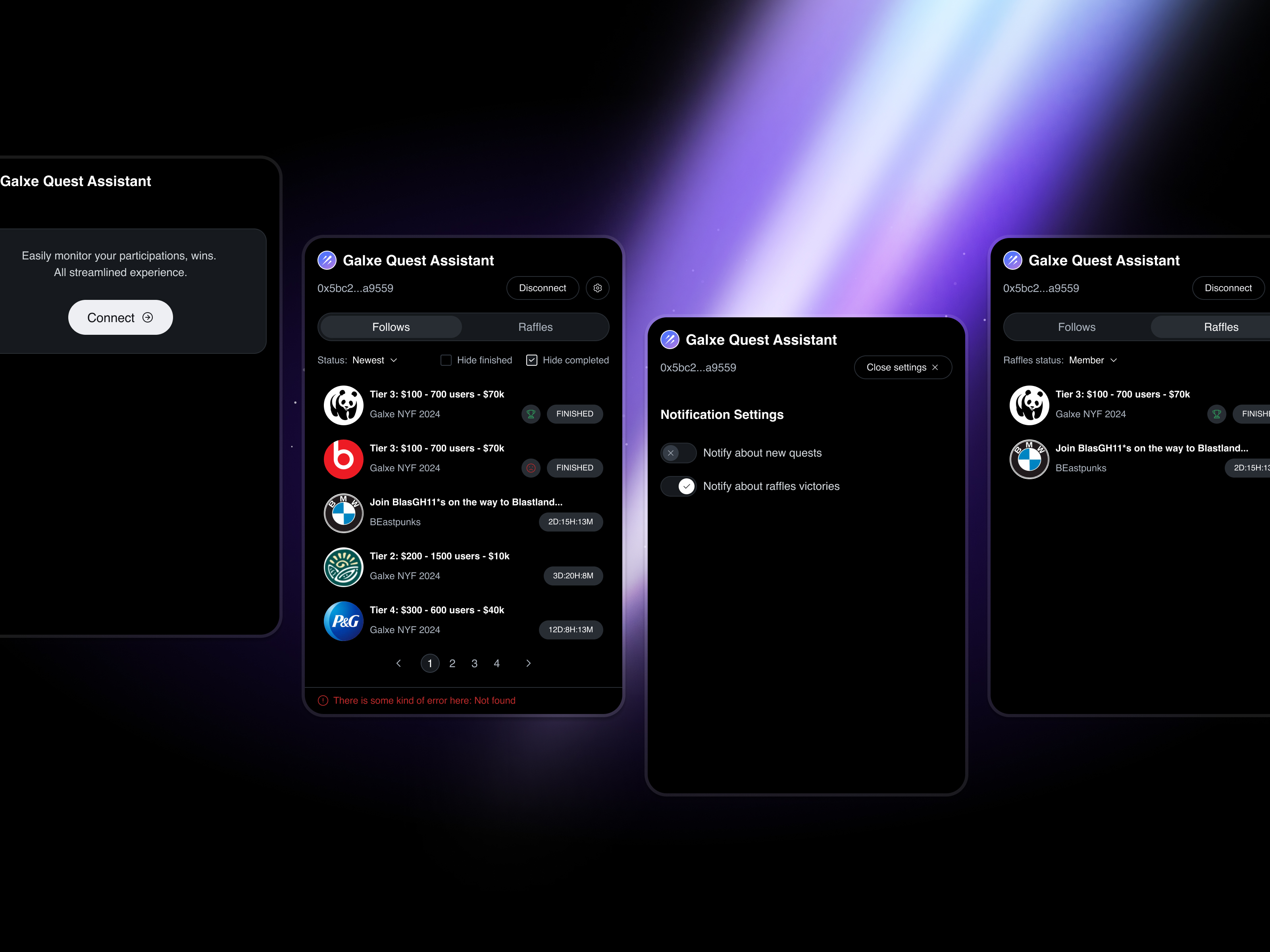 Createx Studio Project - Galxe Quest Assistant / Chrome extension