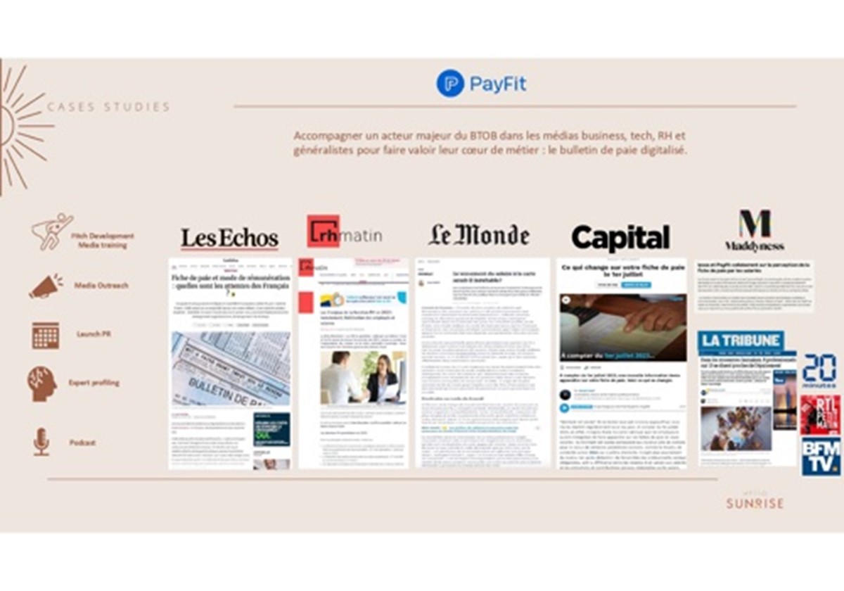 Pr and Communication for Payfit - 