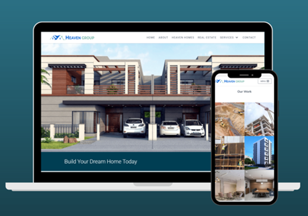 Web Design & Development for Construction Company - Heaven Group