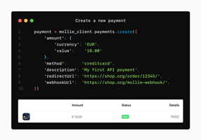 Four Digits Project - Mollie: Mollie API client for Python