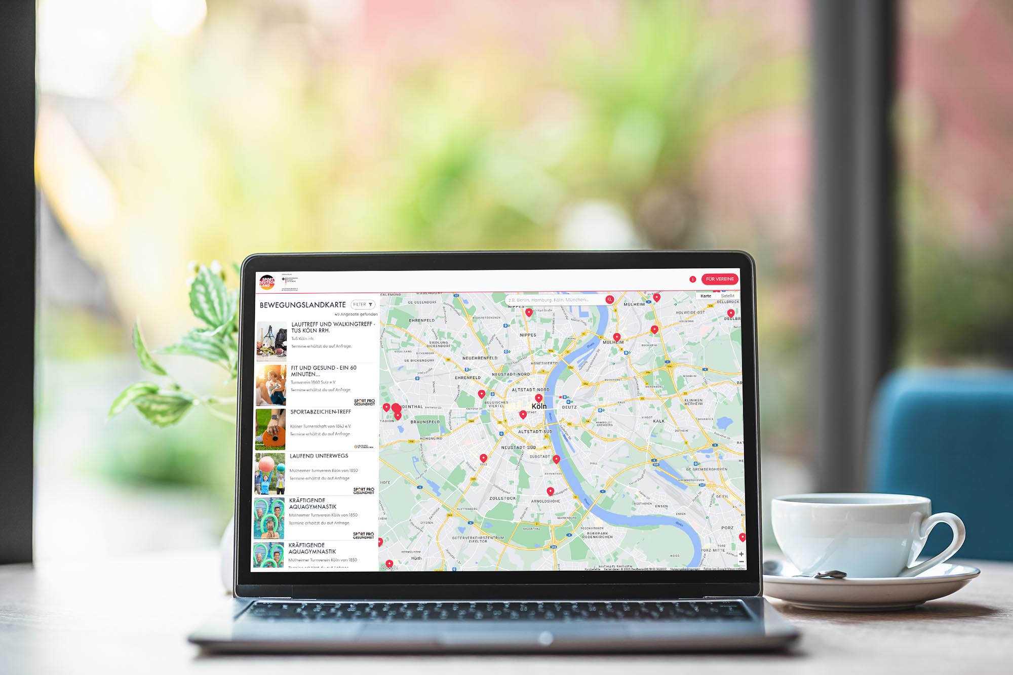 lise GmbH Project - Sports Clubs Movement Map