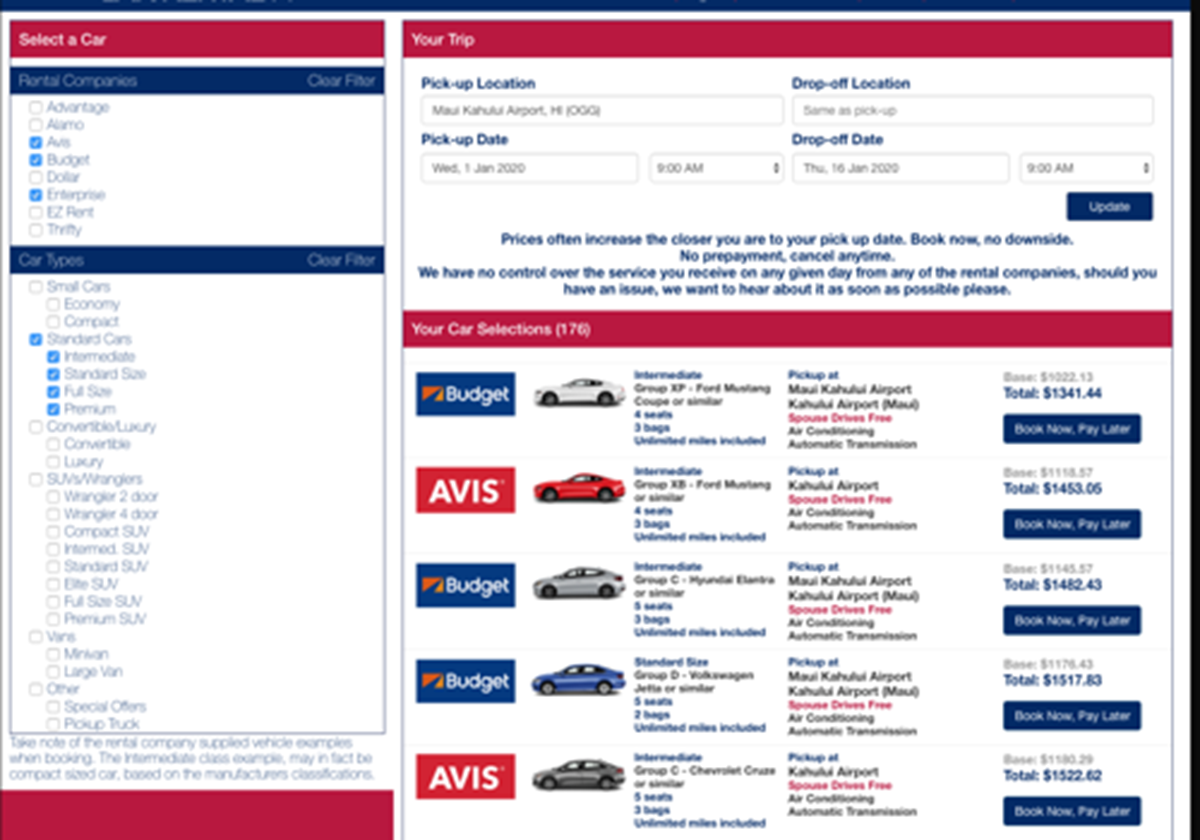 Discount USA Car Rental - Booking Engine and Website - 