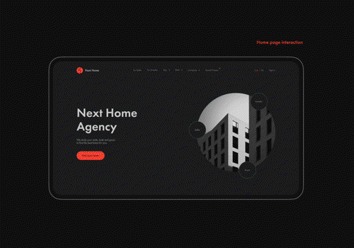 REYME Project - Next Home landing page