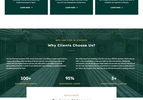 Creative Web Ethiopia Project - website development for legacy Law Firm LLP
