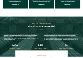 Creative Web Ethiopia Project - website development for legacy Law Firm LLP