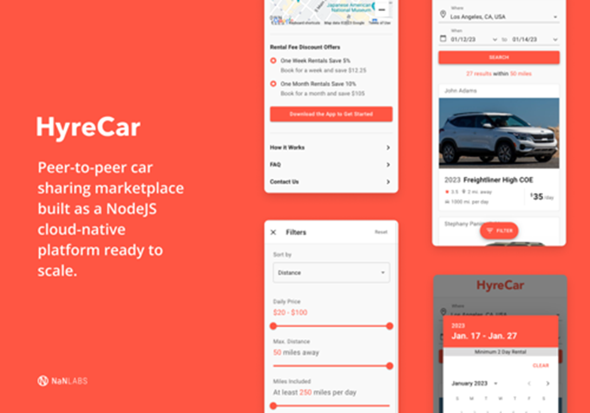 NodeJS Cloud-Native Platform - HyreCar