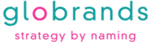 Globrands strategy by naming Logo