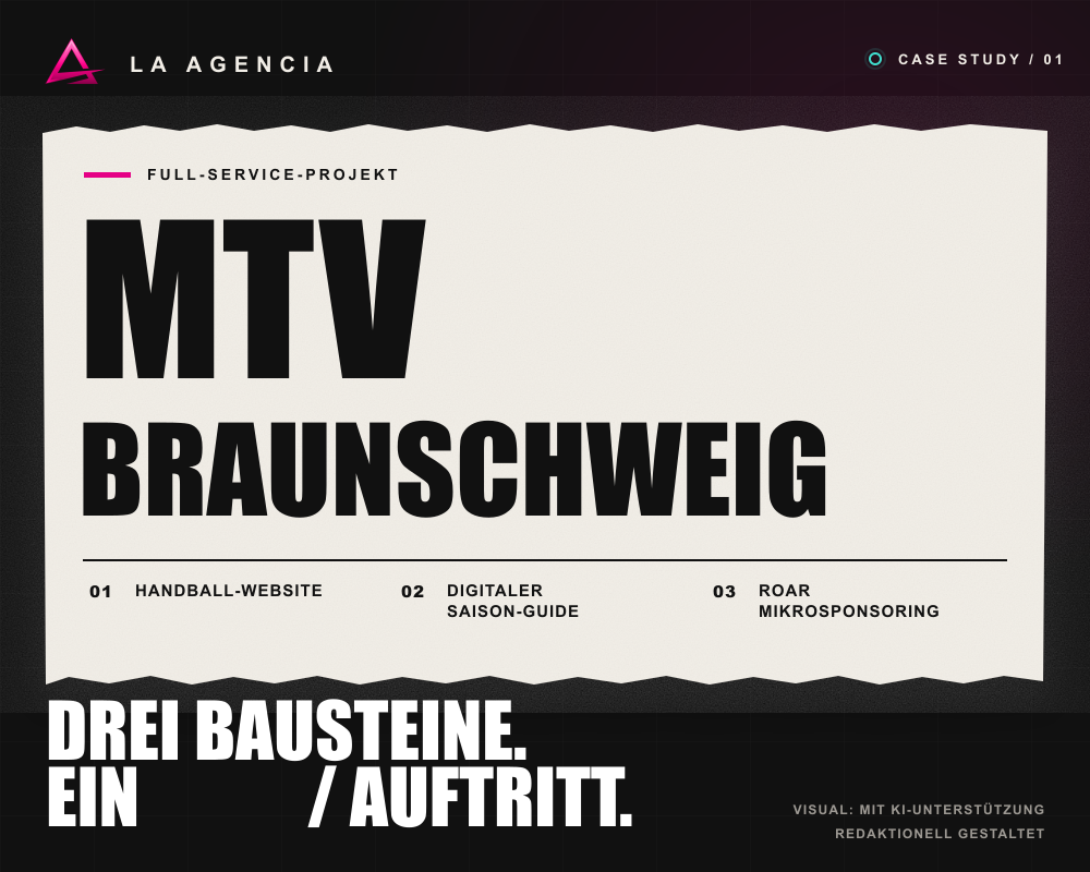 LA AGENCIA Project - MTV Braunschweig: three digital building blocks, one performance