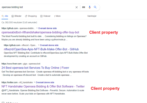 WinWin Media Project - Parasite SEO for SaaS NFT trading platform