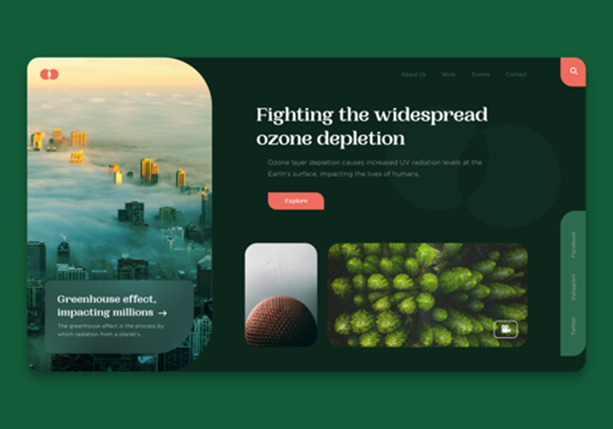 Web design for Earthpedia - 
