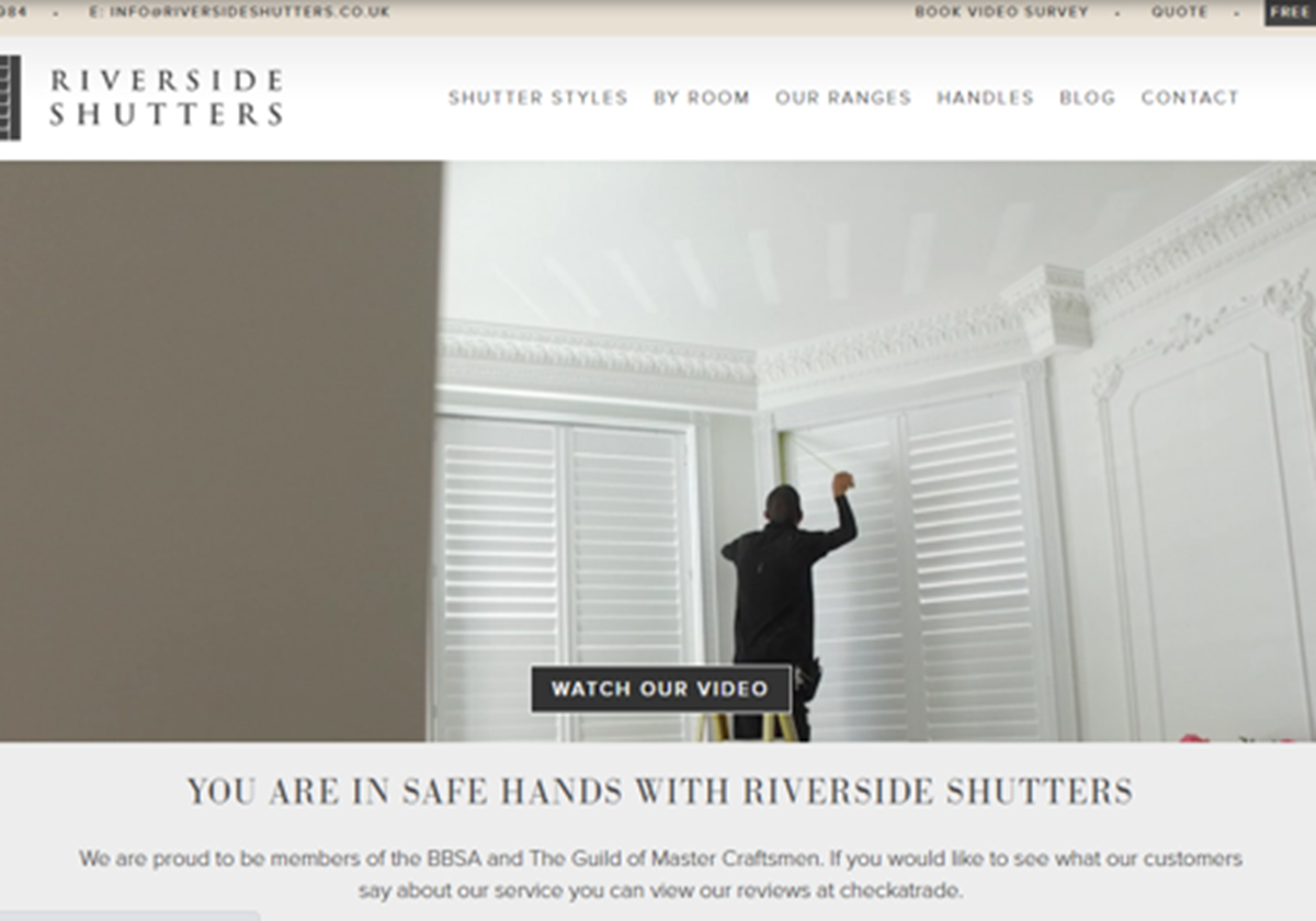 Riverside Shutters - SEO Services & Website Design - Riverside Shutters