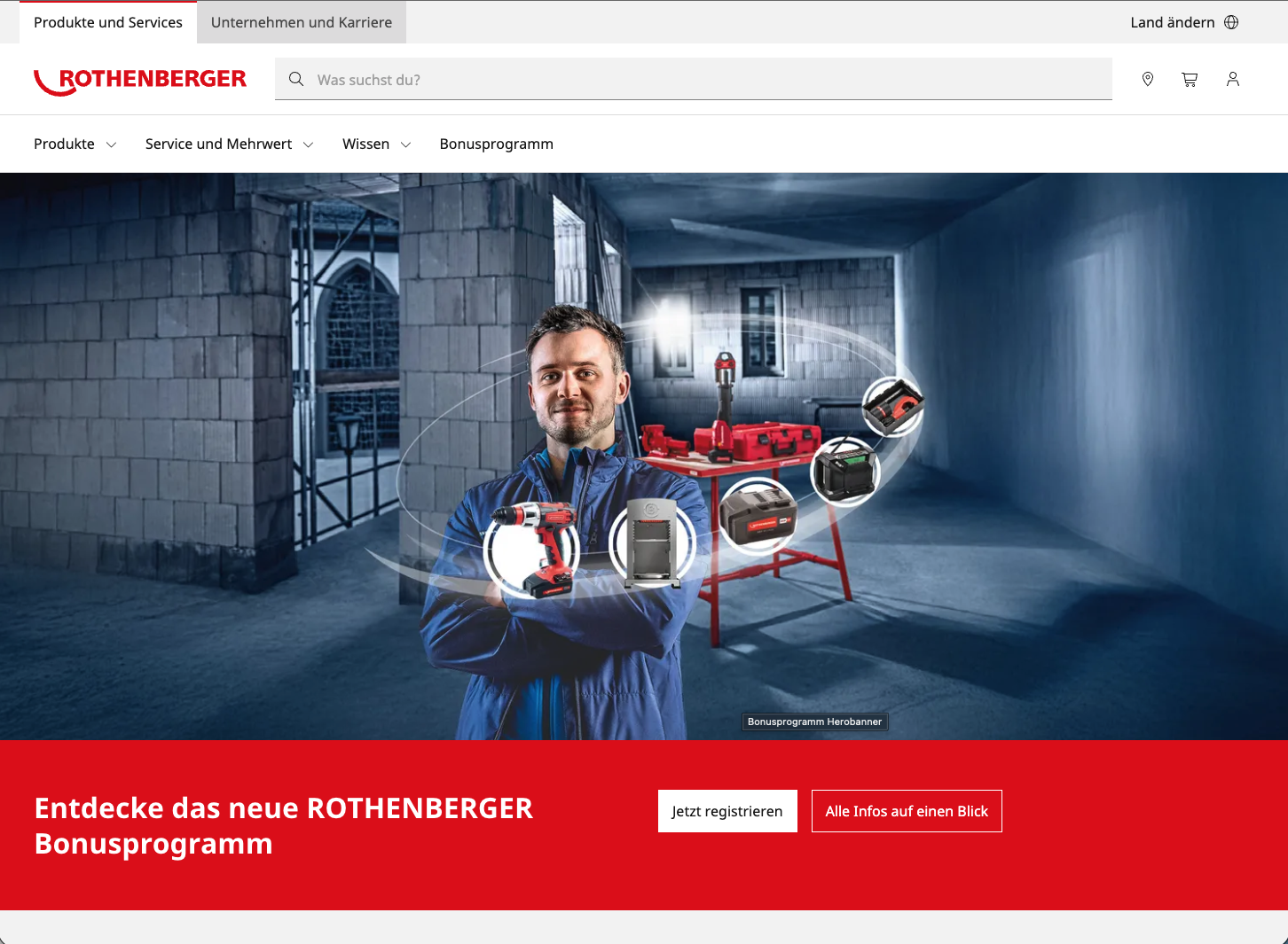 YUM GmbH Project - Relaunch mehrerer Marken-Websites der ROTHENBERGER Group