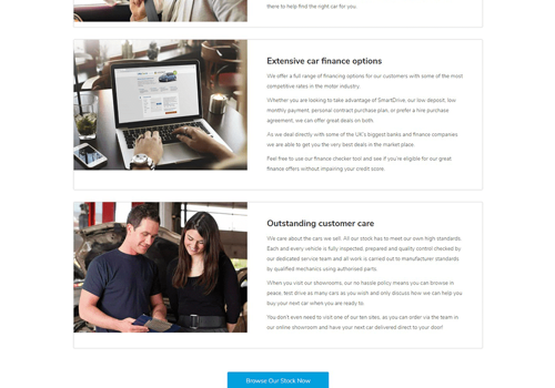 The Web Provider Project - Motor Depot Website