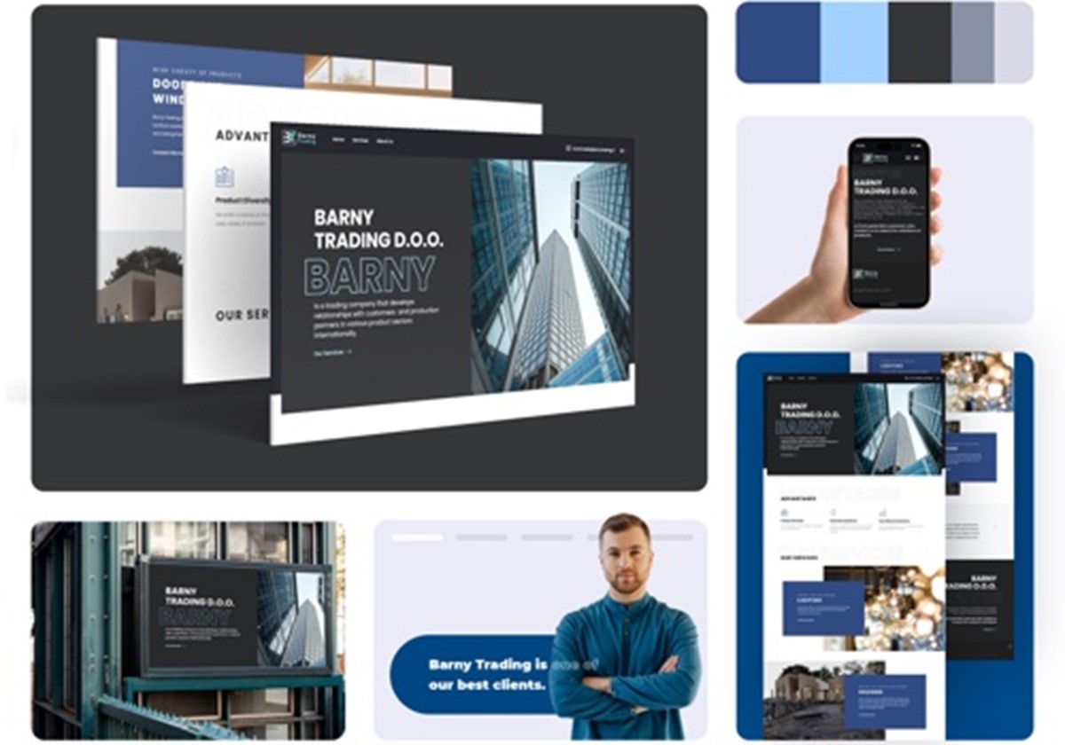 Website Development for International Trading Comp - BARNY TRADING D.O.O.