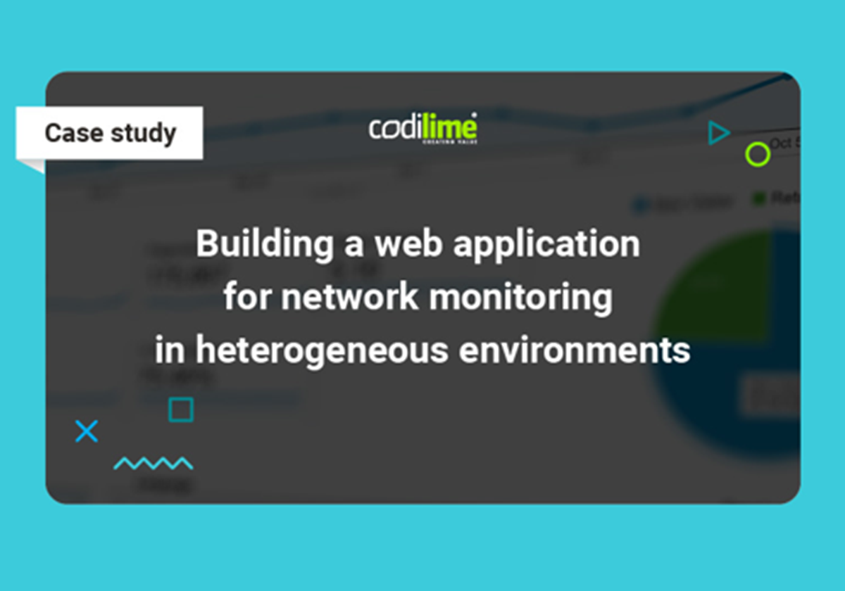 Building a web application for network monitoring in heterogeneous environments - 
