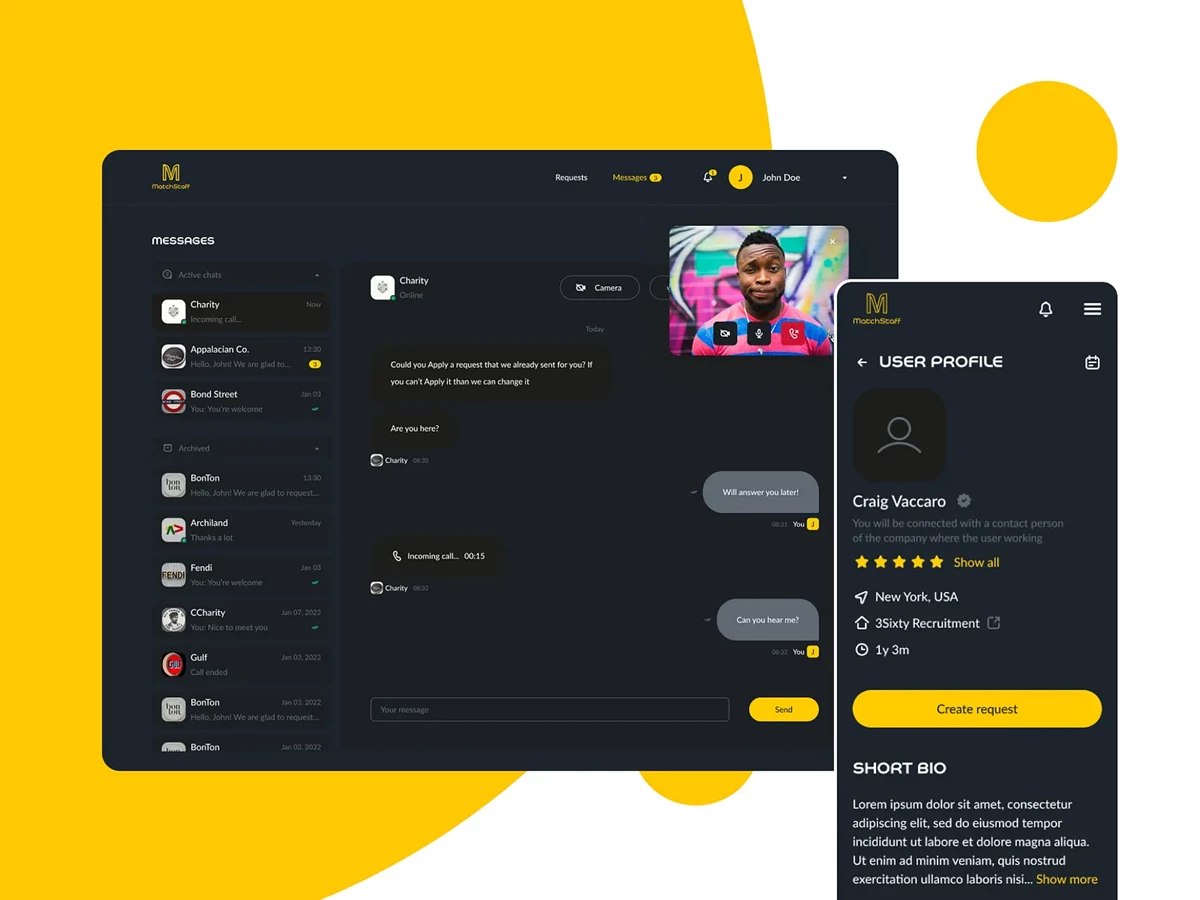 Solution digitale pour le recrutement de personnel à court terme dans le secteur de la santé