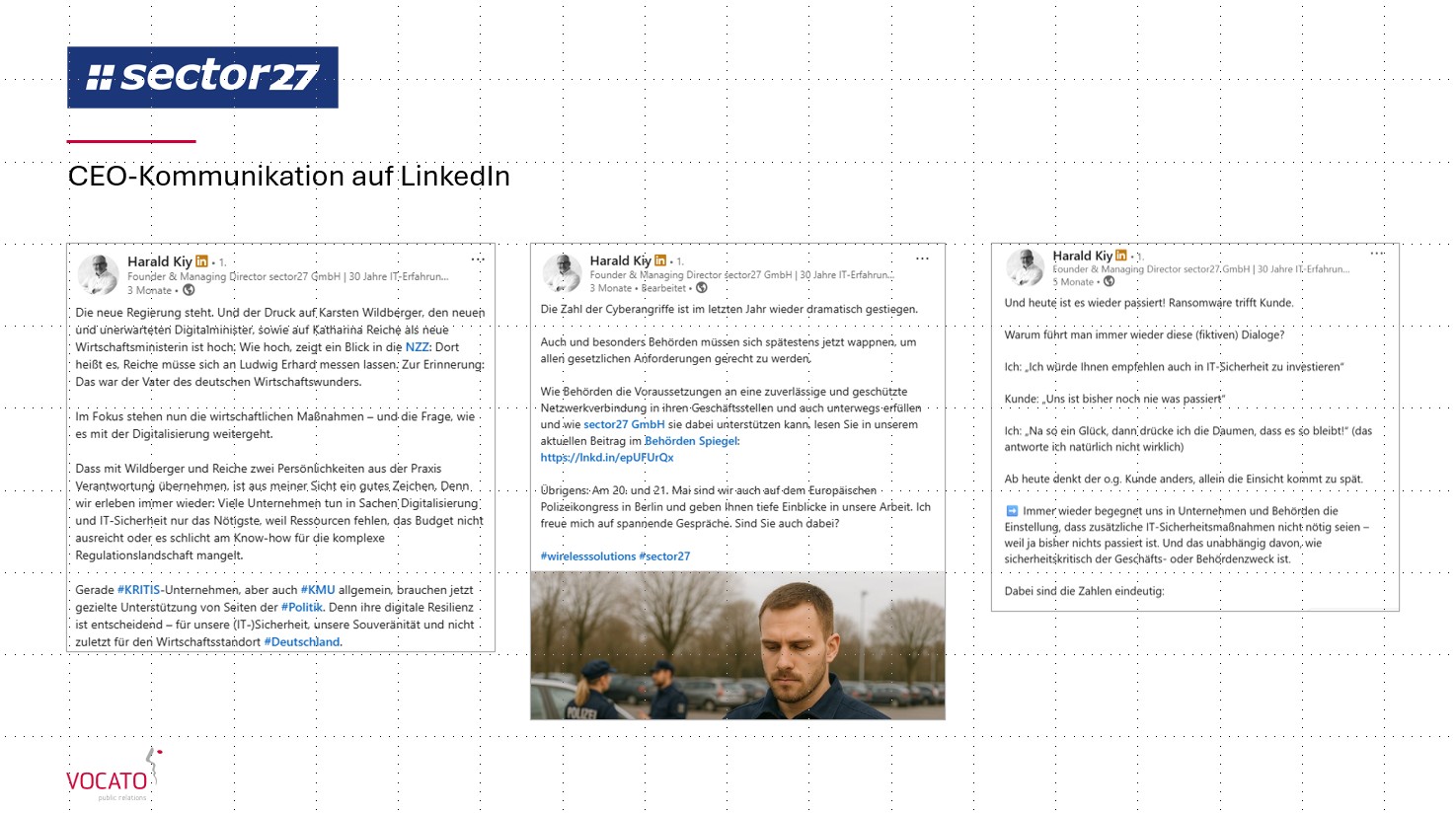 VOCATO public relations GmbH Project - (CEO) Communications