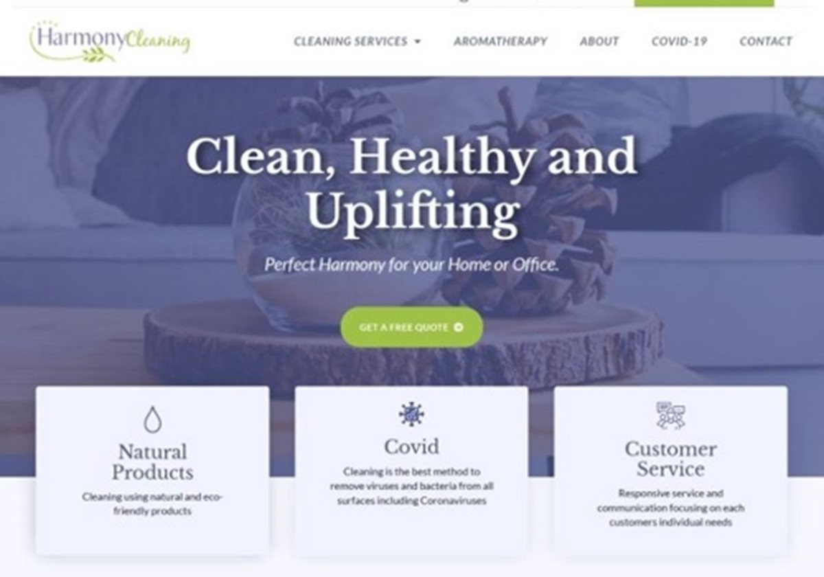 Harmony Cleaning - Web Design & Development - Harmony Cleaning