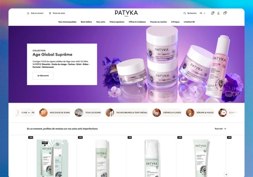 KNR Agency Project - Patyka’s e-commerce redesign on Shopify Plus