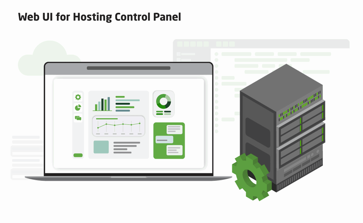 Interface web pour la console de gestion d’hébergement