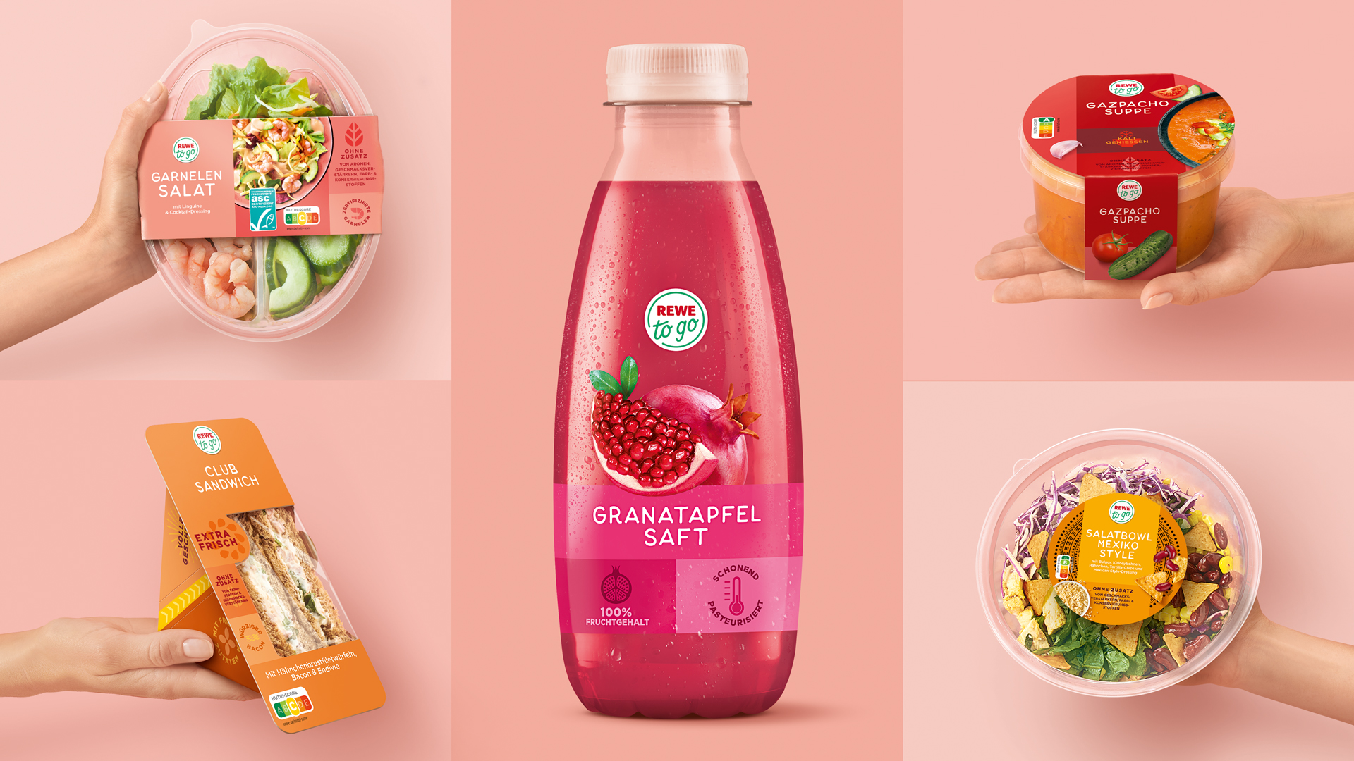 HAJOK Design Project - REWE to go Packaging Design Relaunch