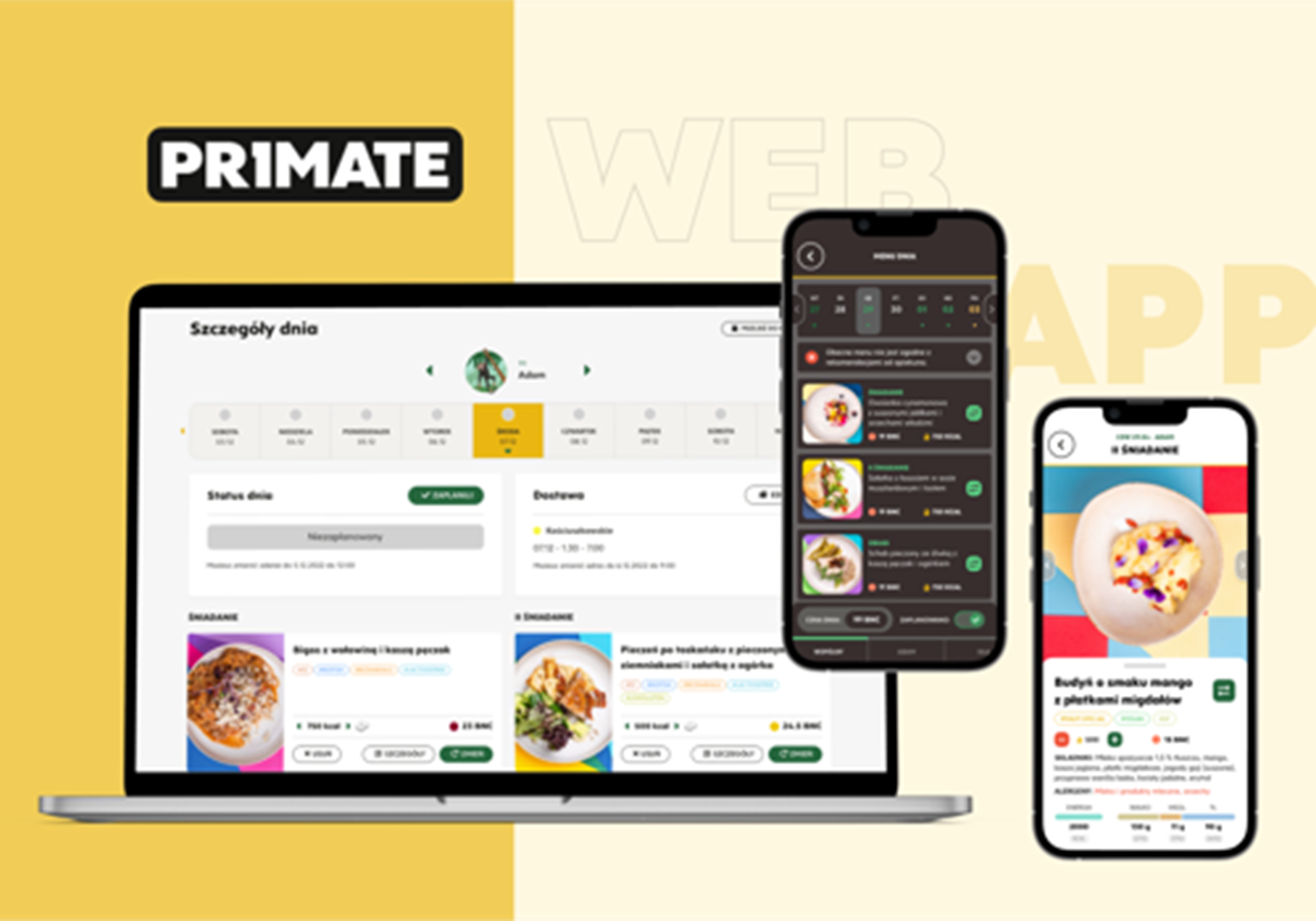 Primate - personalized meals e-commerce - Primate