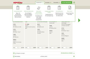 lise GmbH Project - B2B web portal for digital meal planning