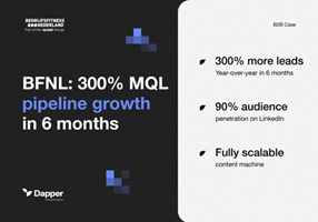 Dapper - the demand agency Project - BFNL: 300% MQL growth through content