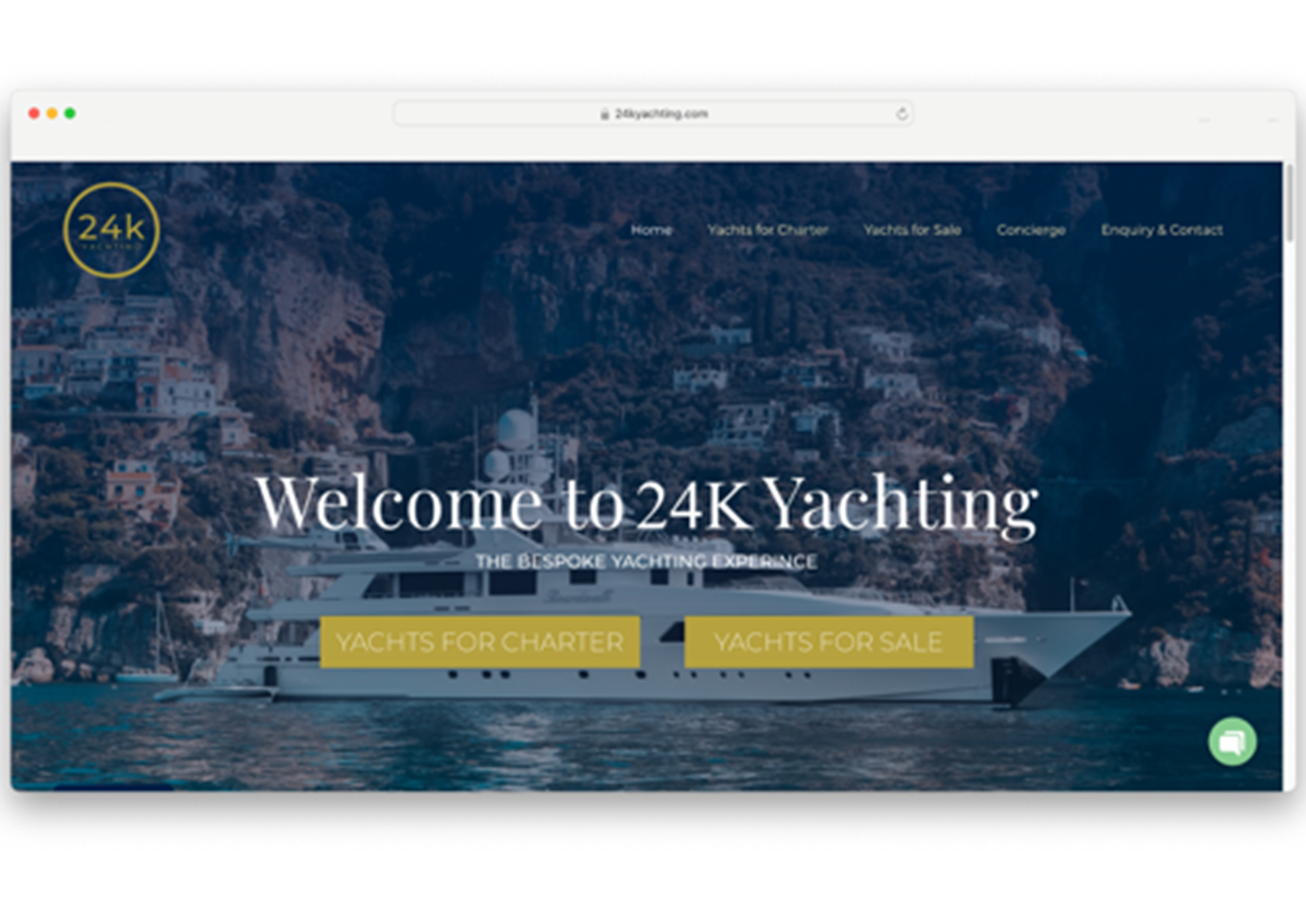 24K Yachting - Web Design & Development, Branding - 24K Yachting