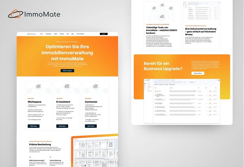 Case Study Image - Start der Website