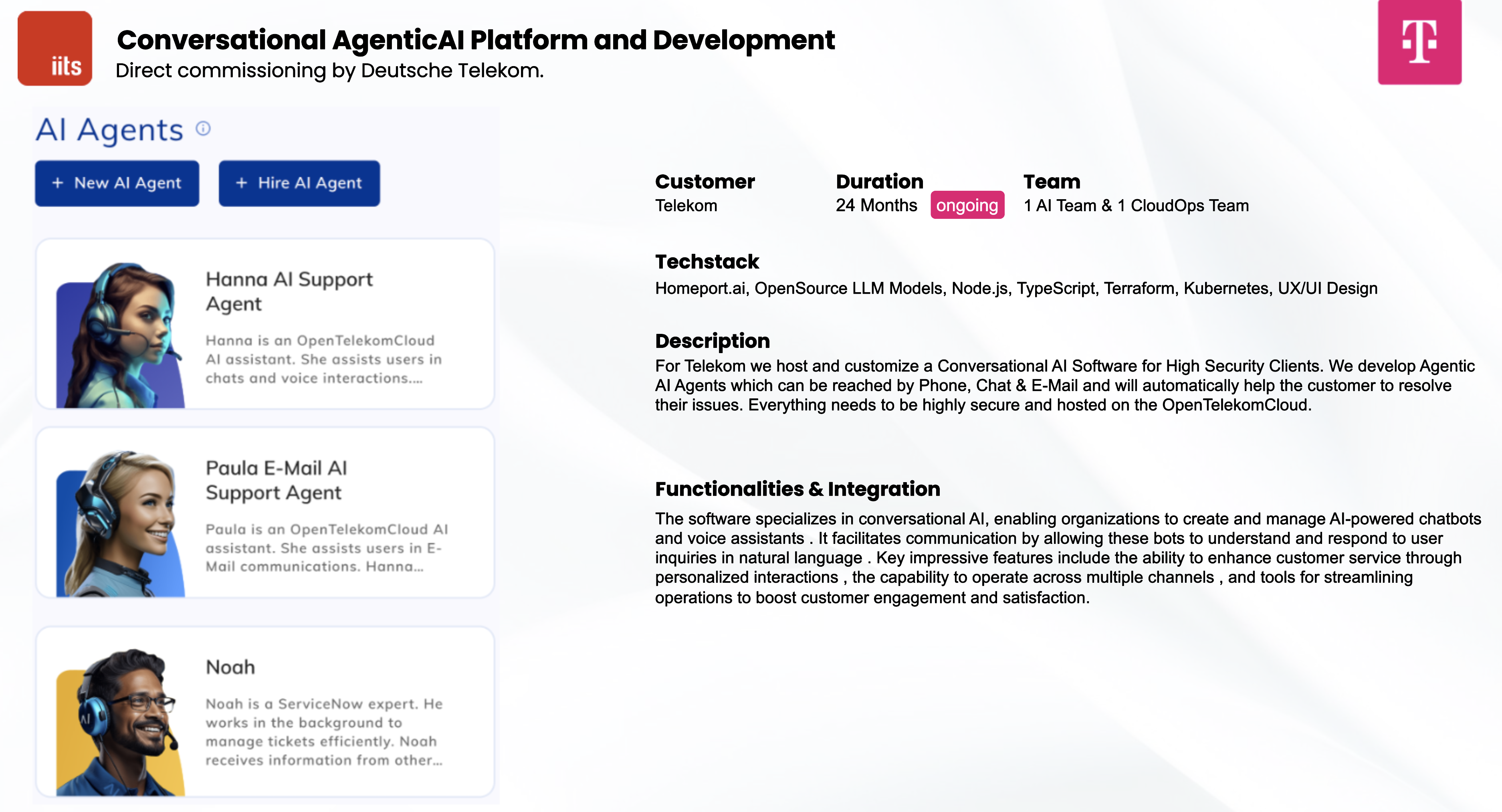 Conversational AgenticAI Platform and Development