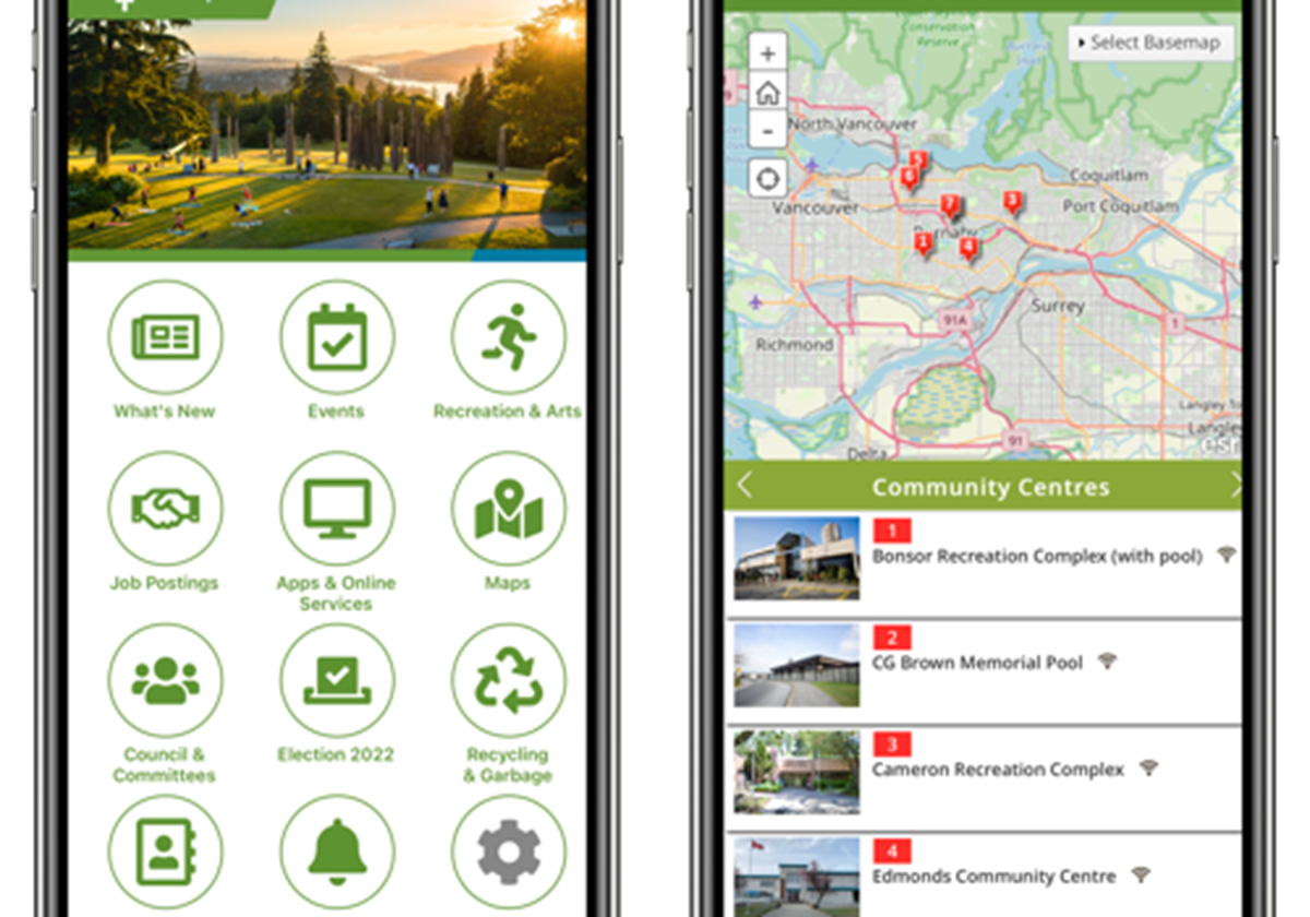 City of Burnaby : Info Gove Mobile App - City of Burnaby