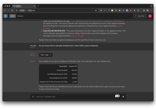 Devstark Project - AI-powered Tax Assistant