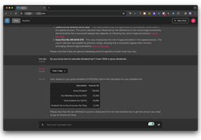 Devstark Project - AI-powered Tax Assistant