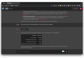 Devstark Project - AI-powered Tax Assistant