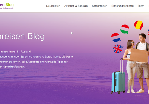 MS WEBDESIGN Project - New language travel blog for the StudyLingua Group