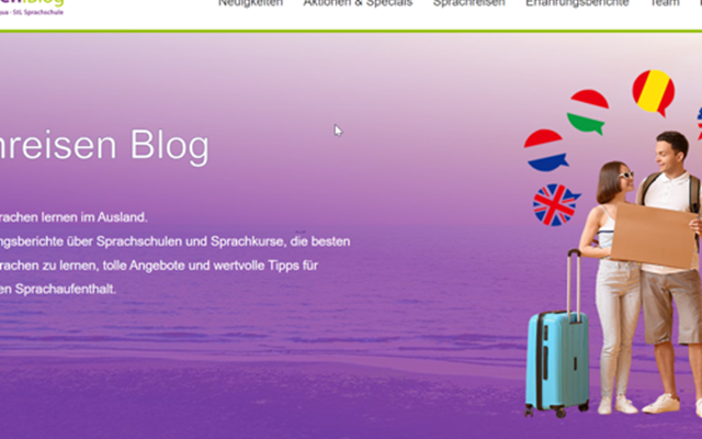 MS WEBDESIGN Project - New language travel blog for the StudyLingua Group