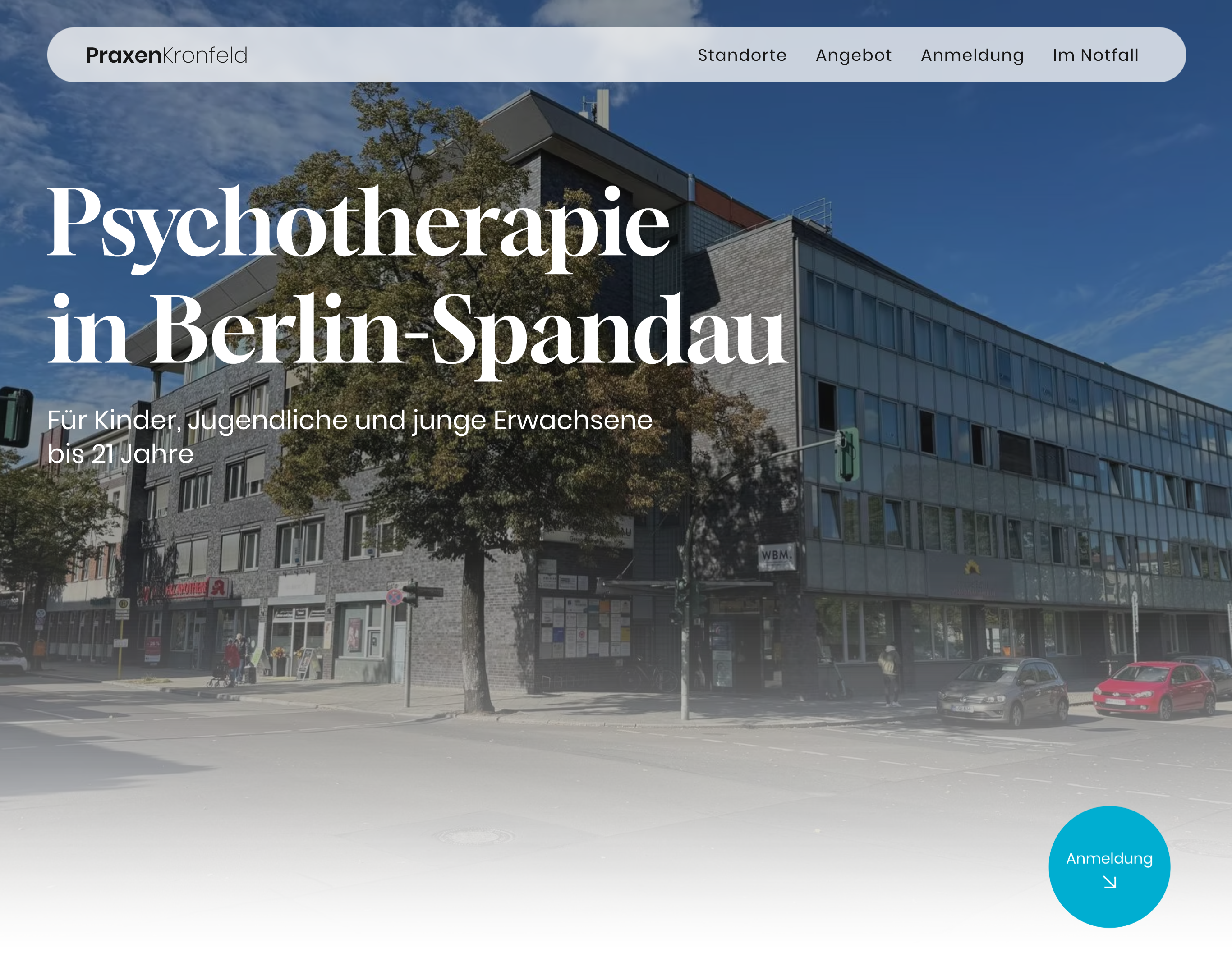 ArtiPixel Project - Website & Logo for Praxis Kronfeld, Psychotherapy Berlin
