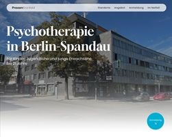 ArtiPixel Project - Website & Logo for Praxis Kronfeld, Psychotherapy Berlin