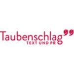 Taubenschlag Text und PR Logo