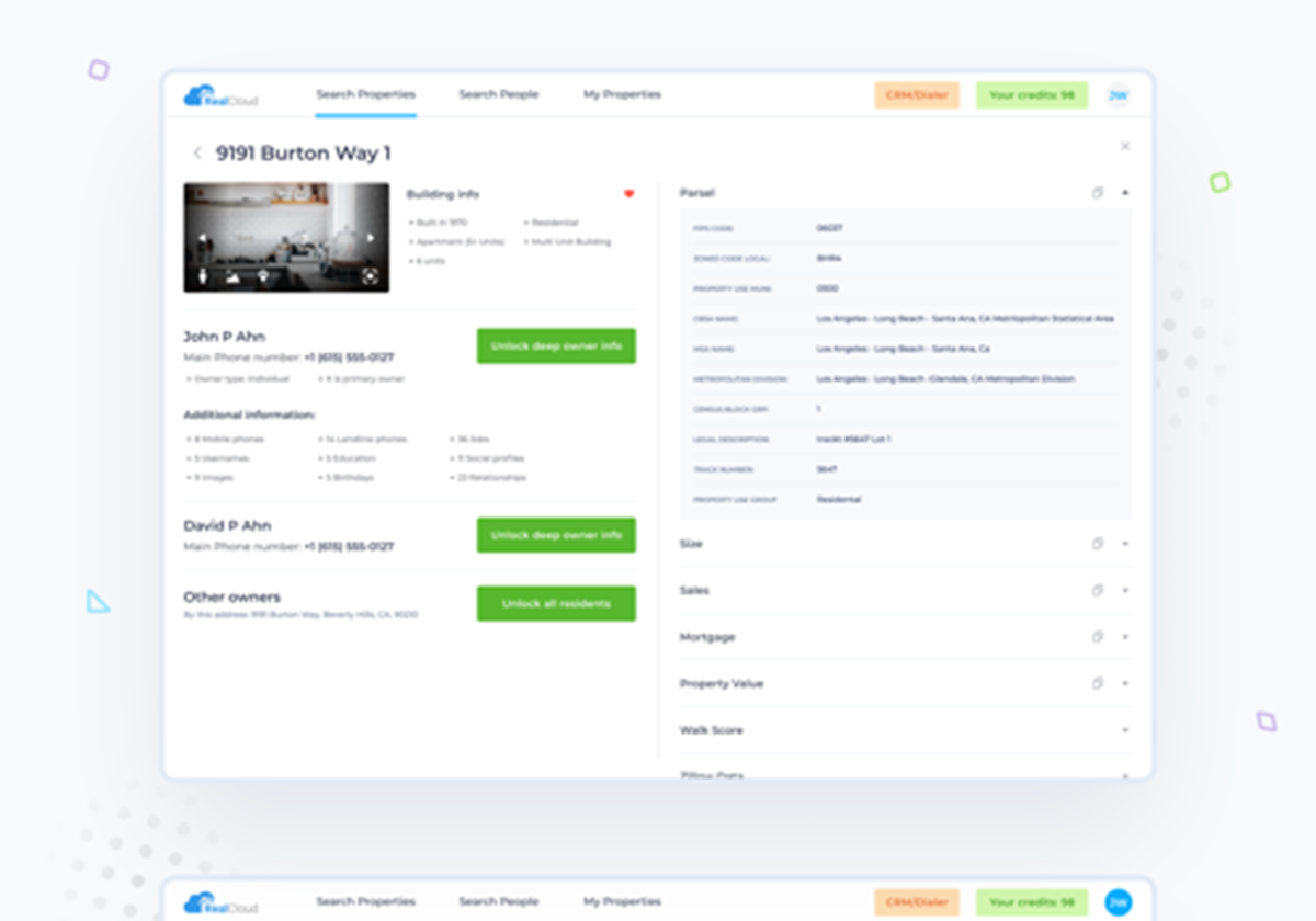 RealCloud | Interface design - RealCloud