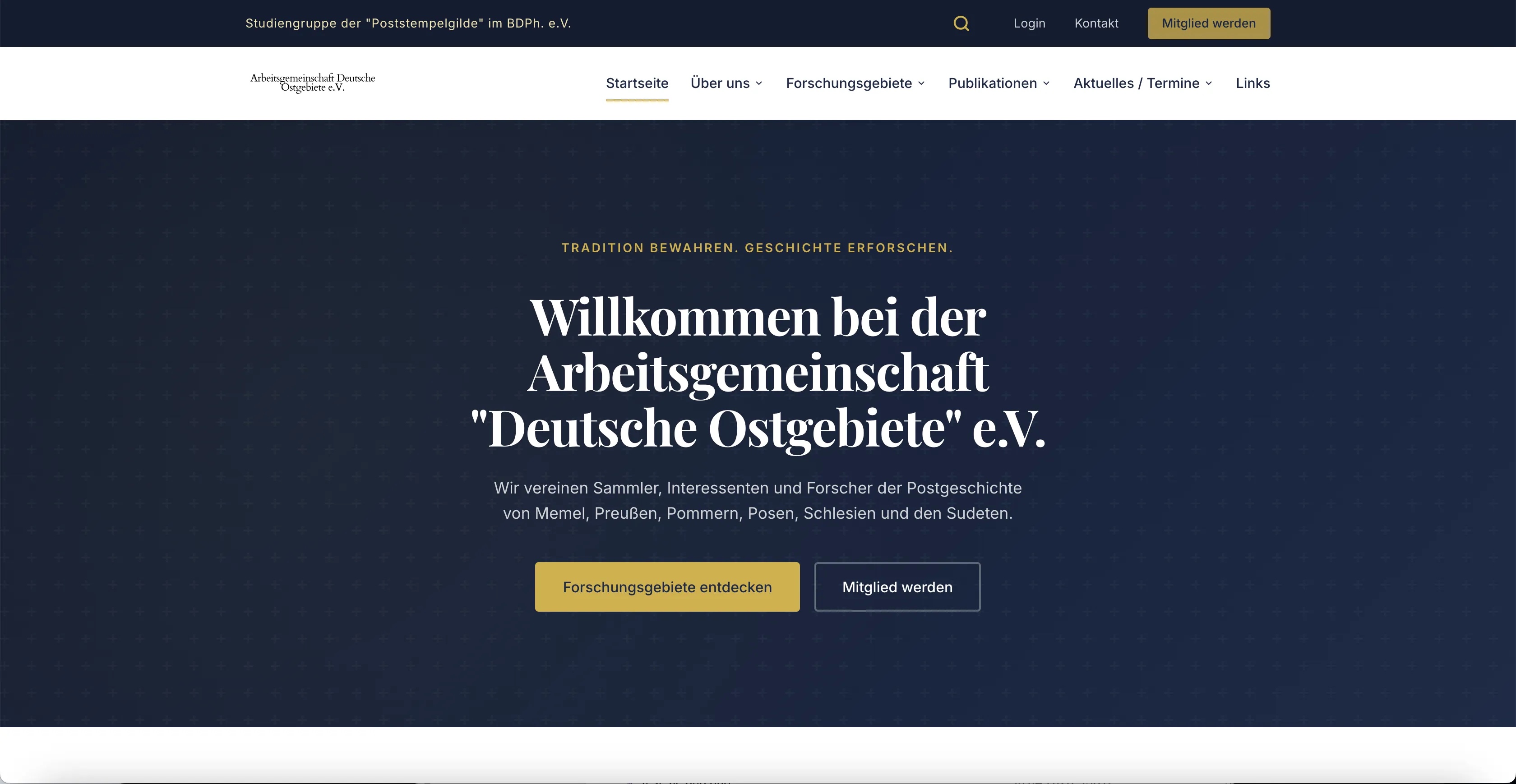 Club website with member portal and AI-powered archive