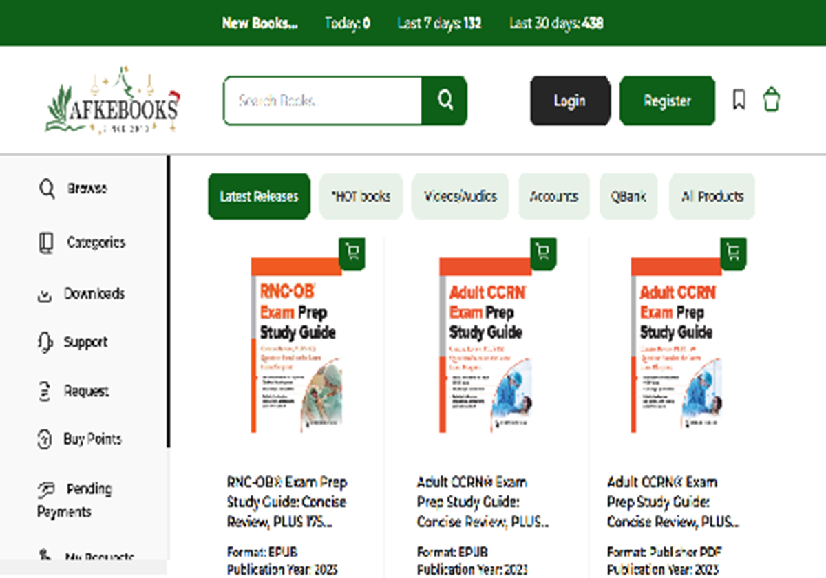 Customized Online Bookstore for Afkebooks - 