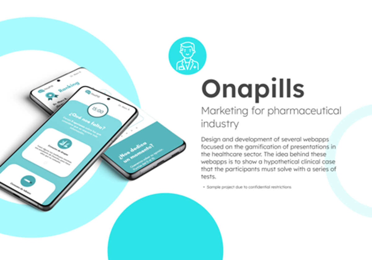 Onapills (sample project due to confidential restrictions) - 
