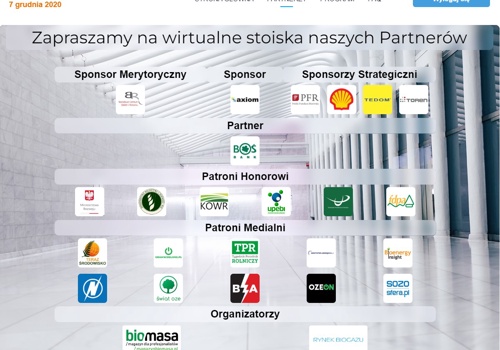 Web platform for online industry conference